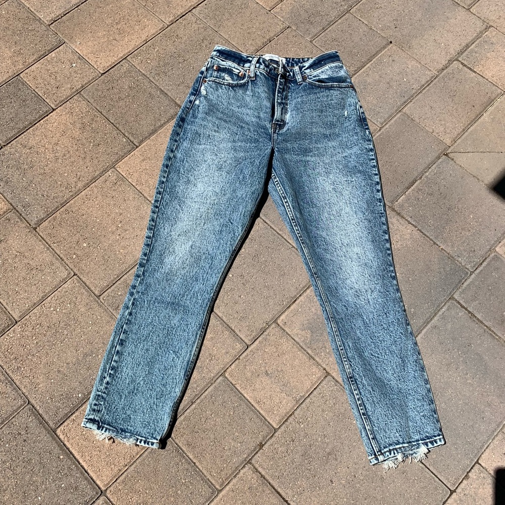 CURVE LOVE Abercrombie & Fitch Mom high rise jeans